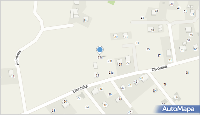 Chorowice, Dworska, 23a, mapa Chorowice