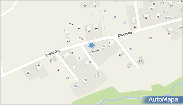 Chorowice, Dworska, 42, mapa Chorowice