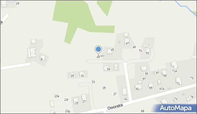 Chorowice, Dworska, 43, mapa Chorowice