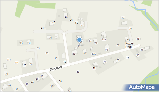 Chorowice, Dworska, 57, mapa Chorowice