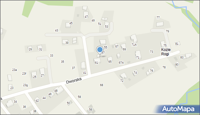 Chorowice, Dworska, 59, mapa Chorowice