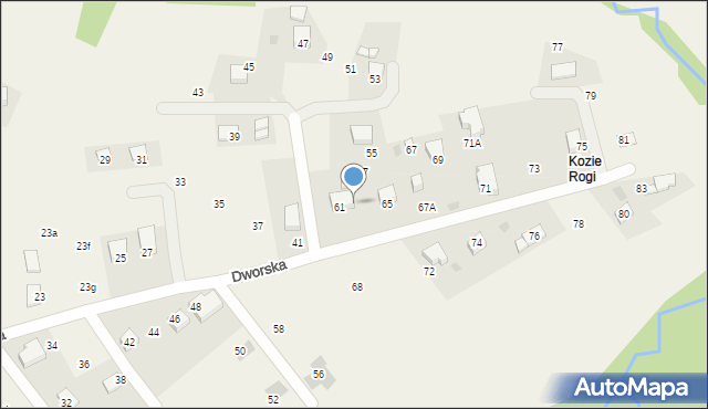 Chorowice, Dworska, 63, mapa Chorowice