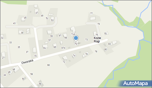 Chorowice, Dworska, 71, mapa Chorowice