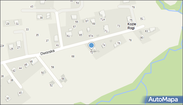 Chorowice, Dworska, 72, mapa Chorowice