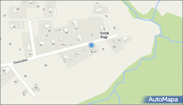 Chorowice, Dworska, 76, mapa Chorowice