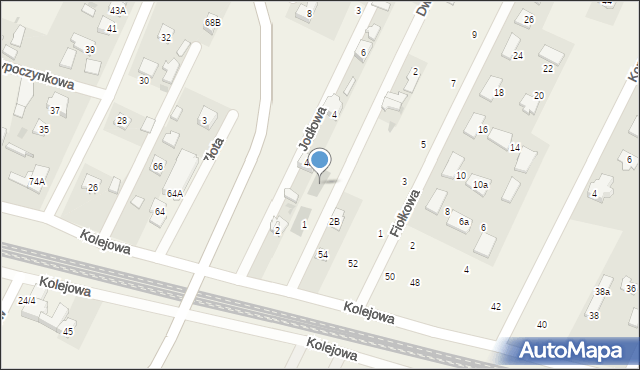 Chotomów, Dworcowa, 1a, mapa Chotomów