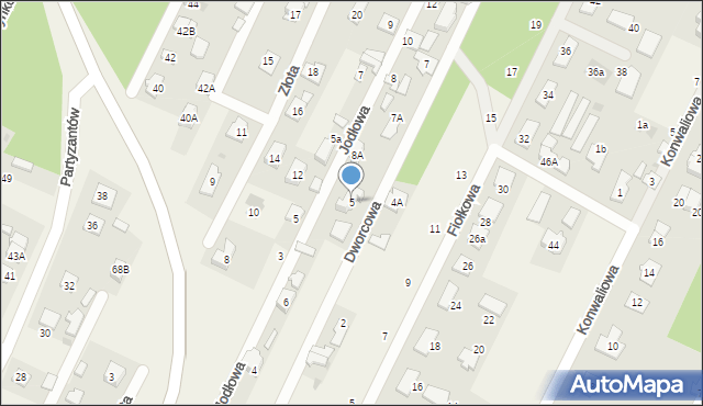 Chotomów, Dworcowa, 5, mapa Chotomów