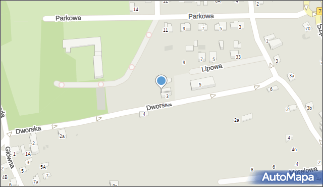 Chrzanów, Dworska, 3a, mapa Chrzanów