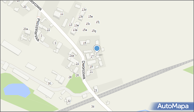 Chrząstowice, Dworcowa, 17a, mapa Chrząstowice