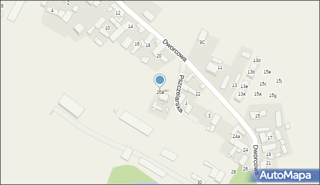 Chrząstowice, Dworcowa, 20a, mapa Chrząstowice