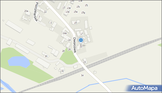 Chrząstowice, Dworcowa, 21, mapa Chrząstowice