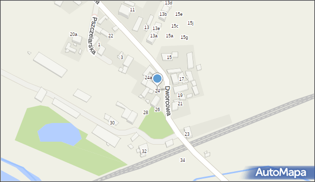 Chrząstowice, Dworcowa, 24, mapa Chrząstowice