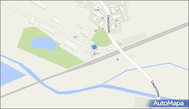 Chrząstowice, Dworcowa, 32, mapa Chrząstowice