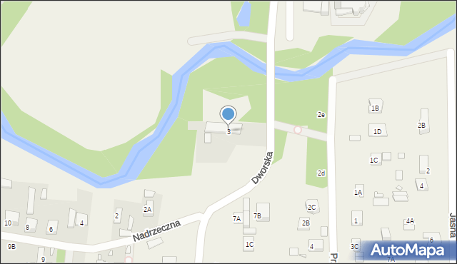 Chylice, Dworska, 3, mapa Chylice