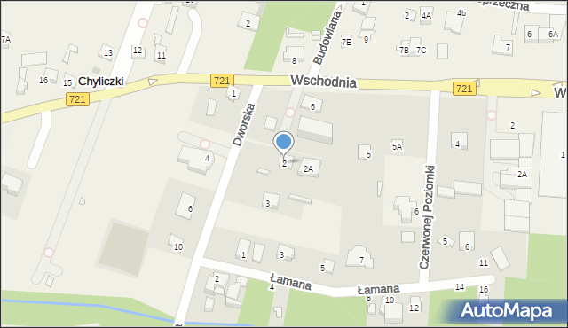 Chyliczki, Dworska, 2, mapa Chyliczki