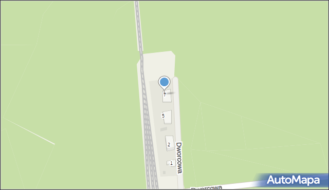 Cykarzew Północny, Dworcowa, 7, mapa Cykarzew Północny
