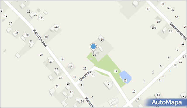 Czajowice, Dworska, 18/1, mapa Czajowice