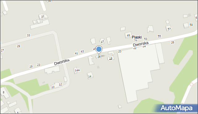 Czchów, Dworska, 16, mapa Czchów