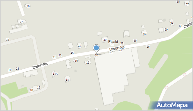 Czchów, Dworska, 20, mapa Czchów