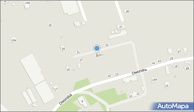 Czchów, Dworska, 29, mapa Czchów