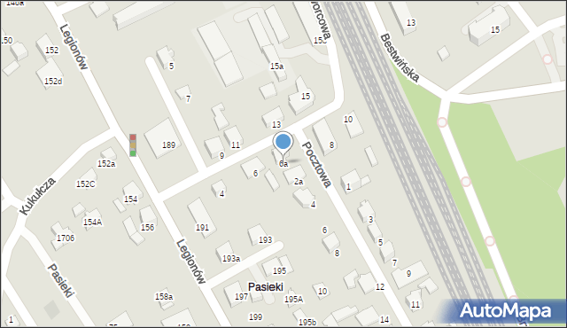 Czechowice-Dziedzice, Dworcowa, 6a, mapa Czechowic-Dziedzic