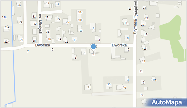 Dobczyn, Dworska, 1c, mapa Dobczyn