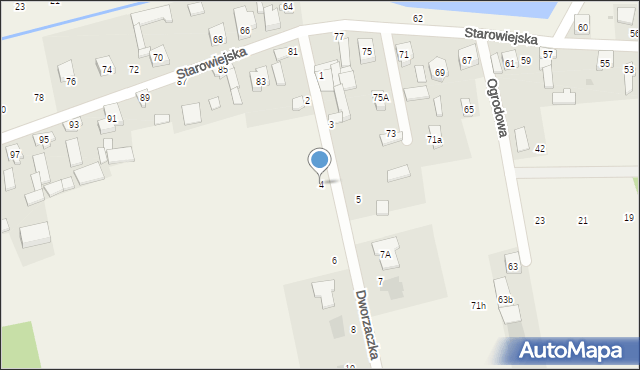 Dobra, Dworzaczka, dr., 4, mapa Dobra