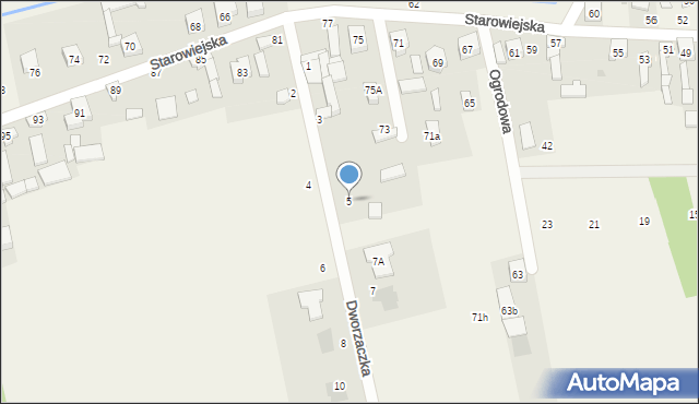 Dobra, Dworzaczka, dr., 5, mapa Dobra