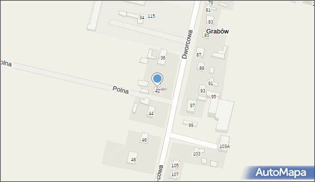 Dobrzelin, Dworcowa, 42, mapa Dobrzelin