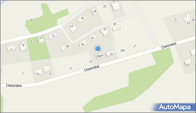 Dobrzewino, Dworska, 13a, mapa Dobrzewino