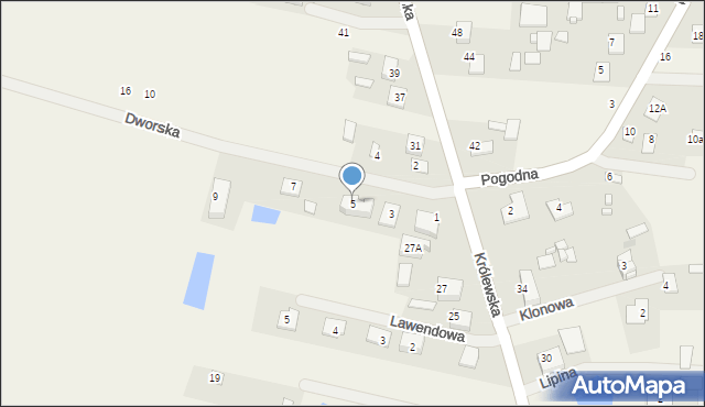 Dobrzyniewo Fabryczne, Dworska, 5, mapa Dobrzyniewo Fabryczne