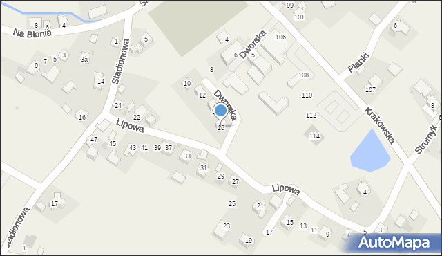 Dojazdów, Dworska, 16, mapa Dojazdów