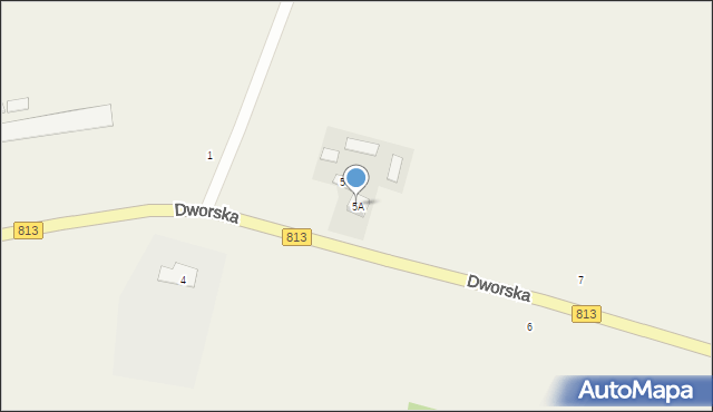 Drelów, Dworska, 5A, mapa Drelów