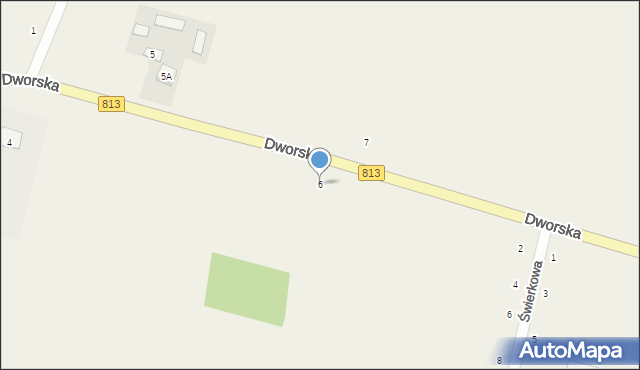 Drelów, Dworska, 6, mapa Drelów