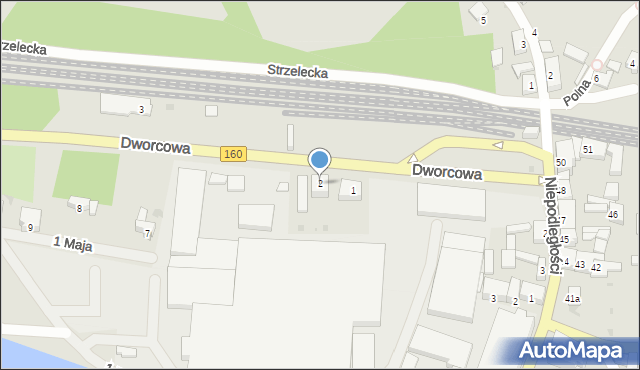Drezdenko, Dworcowa, 2, mapa Drezdenko