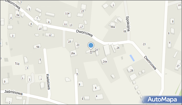 Duninowo, Dworcowa, 22, mapa Duninowo