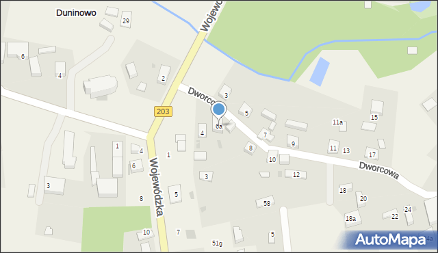 Duninowo, Dworcowa, 6a, mapa Duninowo