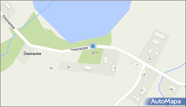 Dworackie, Dworackie, 6a, mapa Dworackie