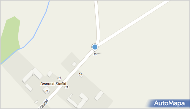 Dworaki-Staśki, Dworaki-Staśki, 30, mapa Dworaki-Staśki