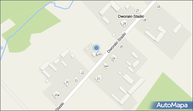 Dworaki-Staśki, Dworaki-Staśki, 31, mapa Dworaki-Staśki
