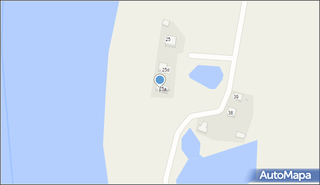 Dworek, Dworek, 25f, mapa Dworek