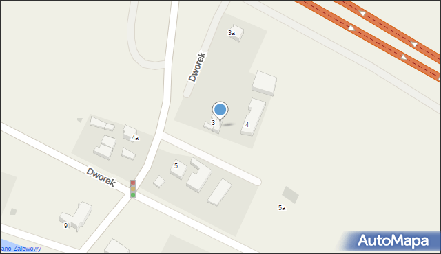 Dworek, Dworek, 3b, mapa Dworek