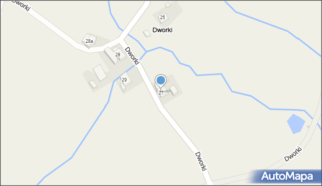 Dworki, Dworki, 27, mapa Dworki