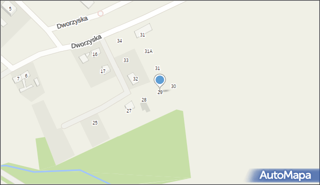 Dworzyska, Dworzyska, 29, mapa Dworzyska