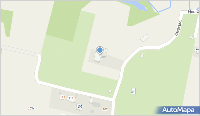 Dys, Dworska, 1, mapa Dys