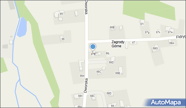 Dzianisz, Dworska, 111, mapa Dzianisz