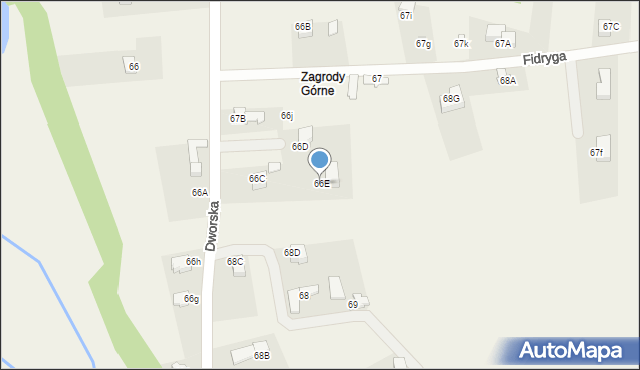 Dzianisz, Dworska, 121, mapa Dzianisz