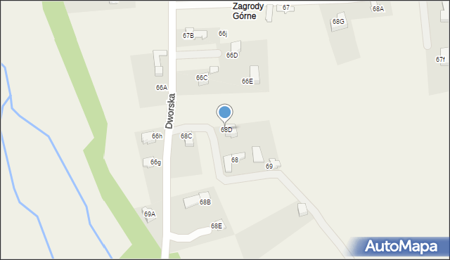 Dzianisz, Dworska, 129, mapa Dzianisz