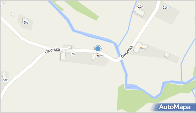 Dzianisz, Dworska, 13, mapa Dzianisz