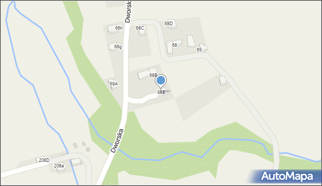 Dzianisz, Dworska, 149, mapa Dzianisz